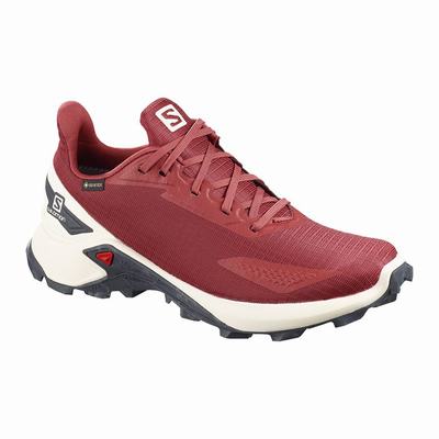 Salomon ALPHACROSS BLAST GTX W - Naisten Polkujuoksukengät - Punainen